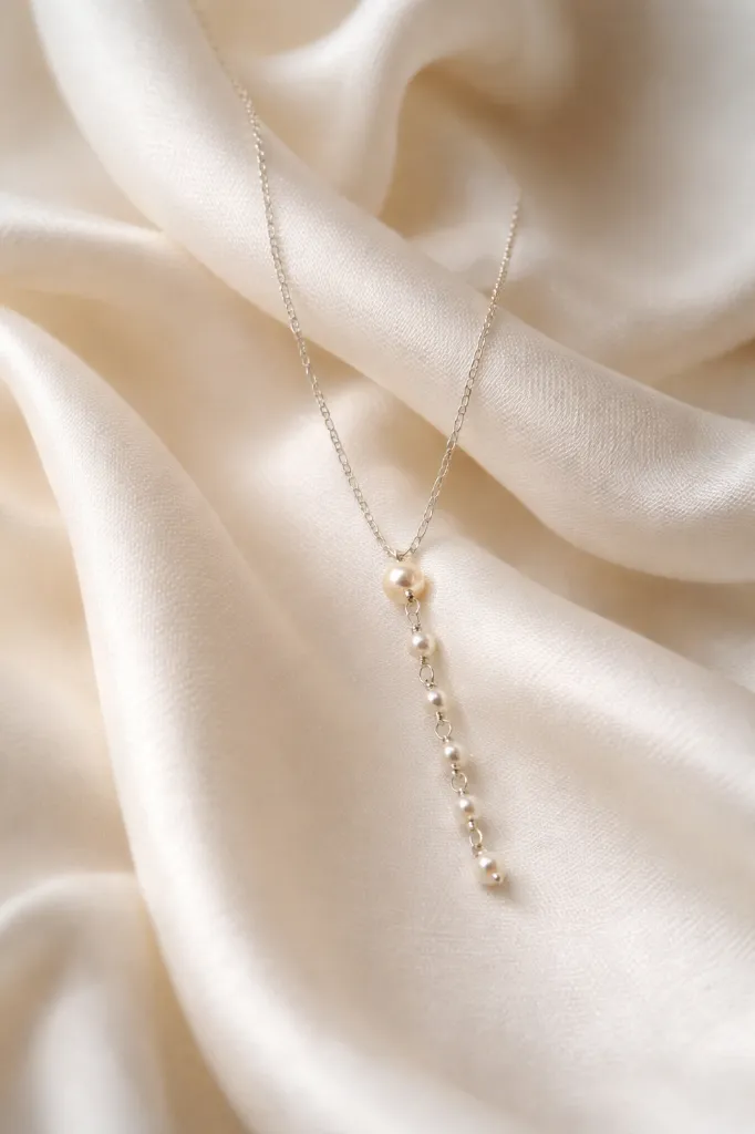 Celeste Pearl Drop Necklace